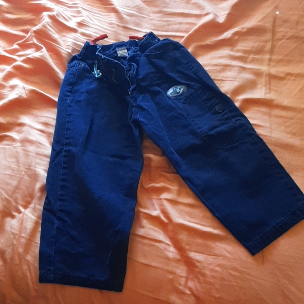 Blue Cotton Cake Walk Pants